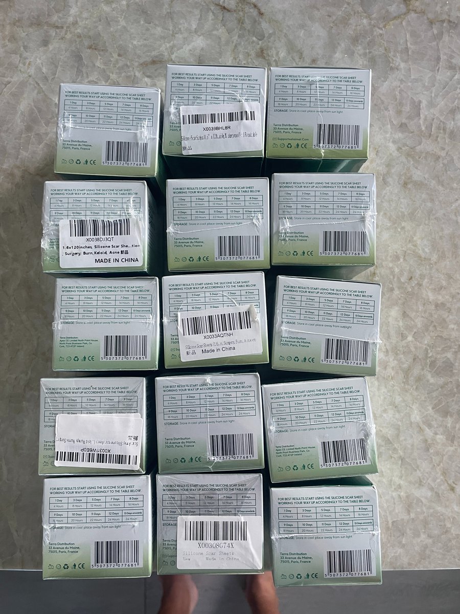 MichaelGawrych's tweet photo. After reporting the duplicate asins and sellers over a month ago we did a test buy. It looks like all products are identical: same batch id, packaging and upcs. Each product has a unique FNSKU. So far only 1 listing is suspended. @dharmeshmehta  @AmazonASGTG @amznsellerhelp https://t.co/x5xiFoNamz