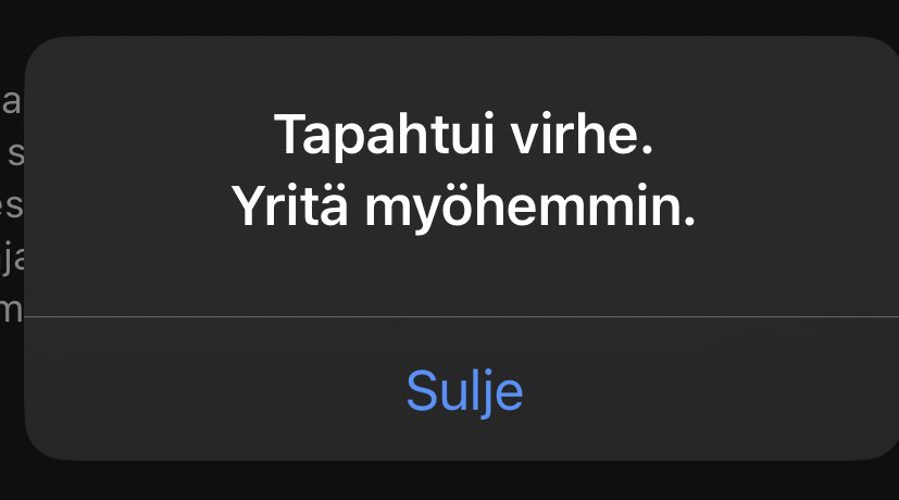 psaijai's tweet photo. @tontsa Päivityksen jälkeen app store haluaa hyväksyttää uudet käyttöehdot mutta niitä ei voi hyväksyä. 🤣 https://t.co/VgsYcrYbtT