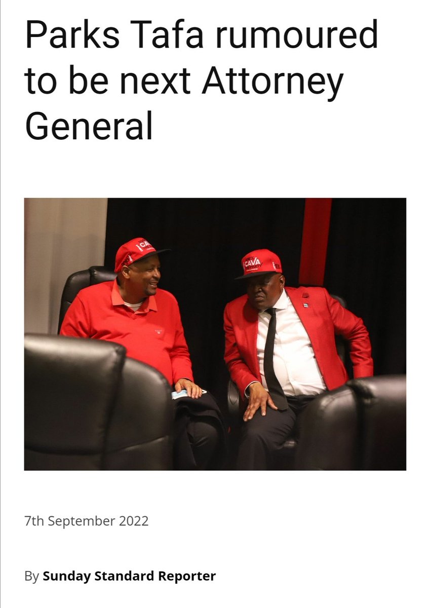 VictorBaatweng's tweet photo. Parks Tafa rumoured to be next Attorney General

https://t.co/a0O0JpW9mJ

Full story on @SunStd_bw website https://t.co/mdIuNpN5Gf https://t.co/dYUS9V0s6Z