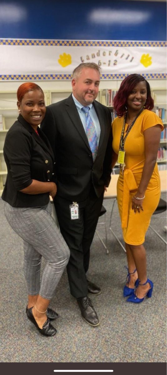 Lauderhill612's tweet photo. @TTRich242 (TOY 2022, left) proudly congratulating our band director @mschryssi (right) as our 2023 TOY. @L612S @HalehDarbar @BcpsCentral_ @DanFoganholi https://t.co/jeifPNgdNX