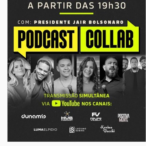 JBattisstta's tweet photo. Bora galera assistir ? @jairbolsonaro estará nesse podcast, e vc já sabe, e sucesso total . #derreteesquerda. https://t.co/4Z58UZ3kZA