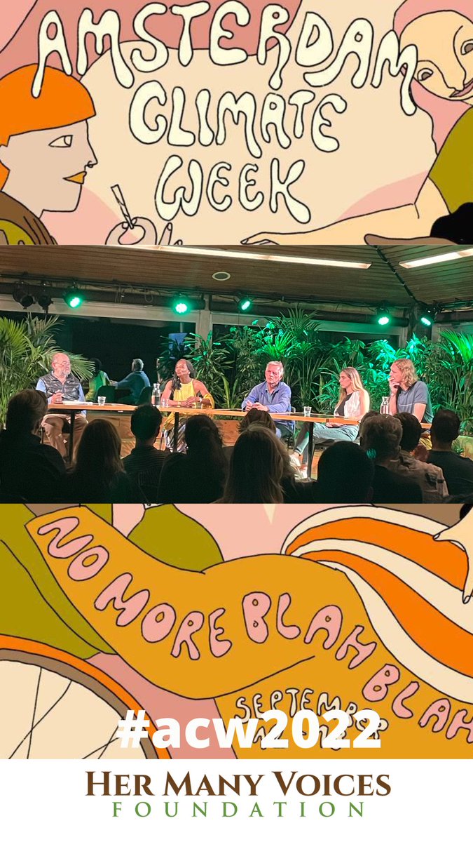 HerManyVoices's tweet photo. Watch the panels &amp; take action. #acw2023 #AmsterdamClimateWeek #climatejustice https://t.co/uBYdMM2yqC