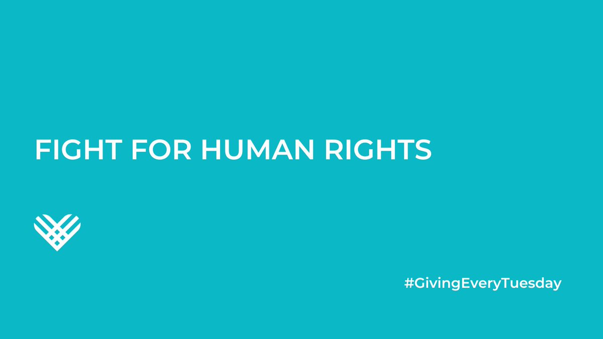 #HumanRightsDay is about the acknowledgment of our shared humanity. In taking a moment to affirm this fact we must also continue to seek ways to deepen our respect for one another and find common ground. For #GivingEveryTuesday, let's work toward creating an equitable world