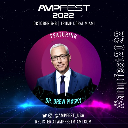 OMG Dr. Drew is coming to AMPFest22
carpedium.us/AMPFest22?ref=…
Rooms are running out, register soon before they are gone!

#AMPFest22