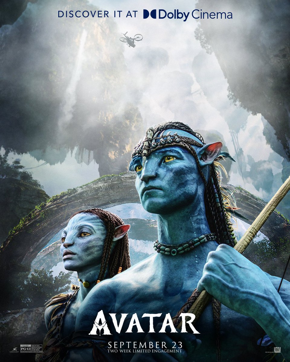 Check out these exclusive posters from <a href="/IMAX/">IMAX</a> and <a href="/Dolby/">Dolby</a>. #Avatar is back in theaters September 23.