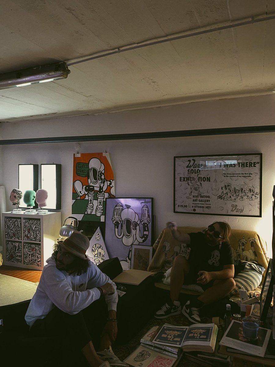 Just got back from an incredible day at <a href="/waro_case/">waro</a> cave talking art, past, and future. Behind his art, there’s a world YU need to explore! Such an inspiring, humble, and talented “human”! — 🫂✨