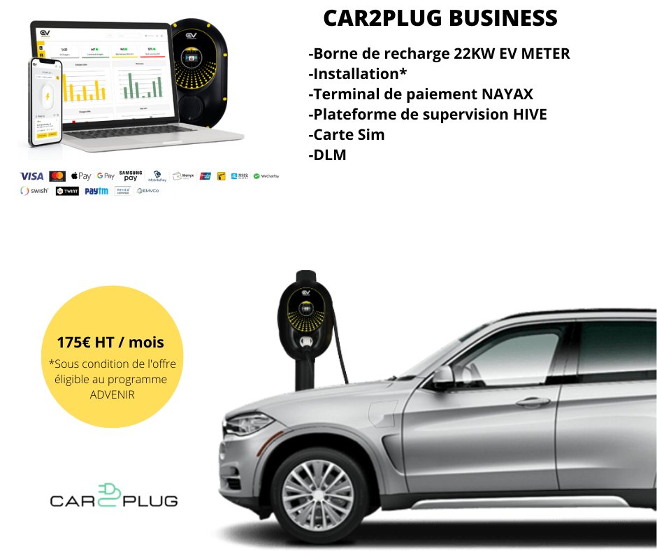 Car2Plug's tweet photo. Vous avez un parking pouvant accueillir du public ?  
Grâce à CAR2PLUG BUSINESS, vous pouvez générer des revenues supplémentaires, en proposant la recharge a vos clients ou aux conducteurs en itinérance.

contactez-nous: contact@car2plug.fr -09 88 99 10 11. https://t.co/Et92rgpOCQ