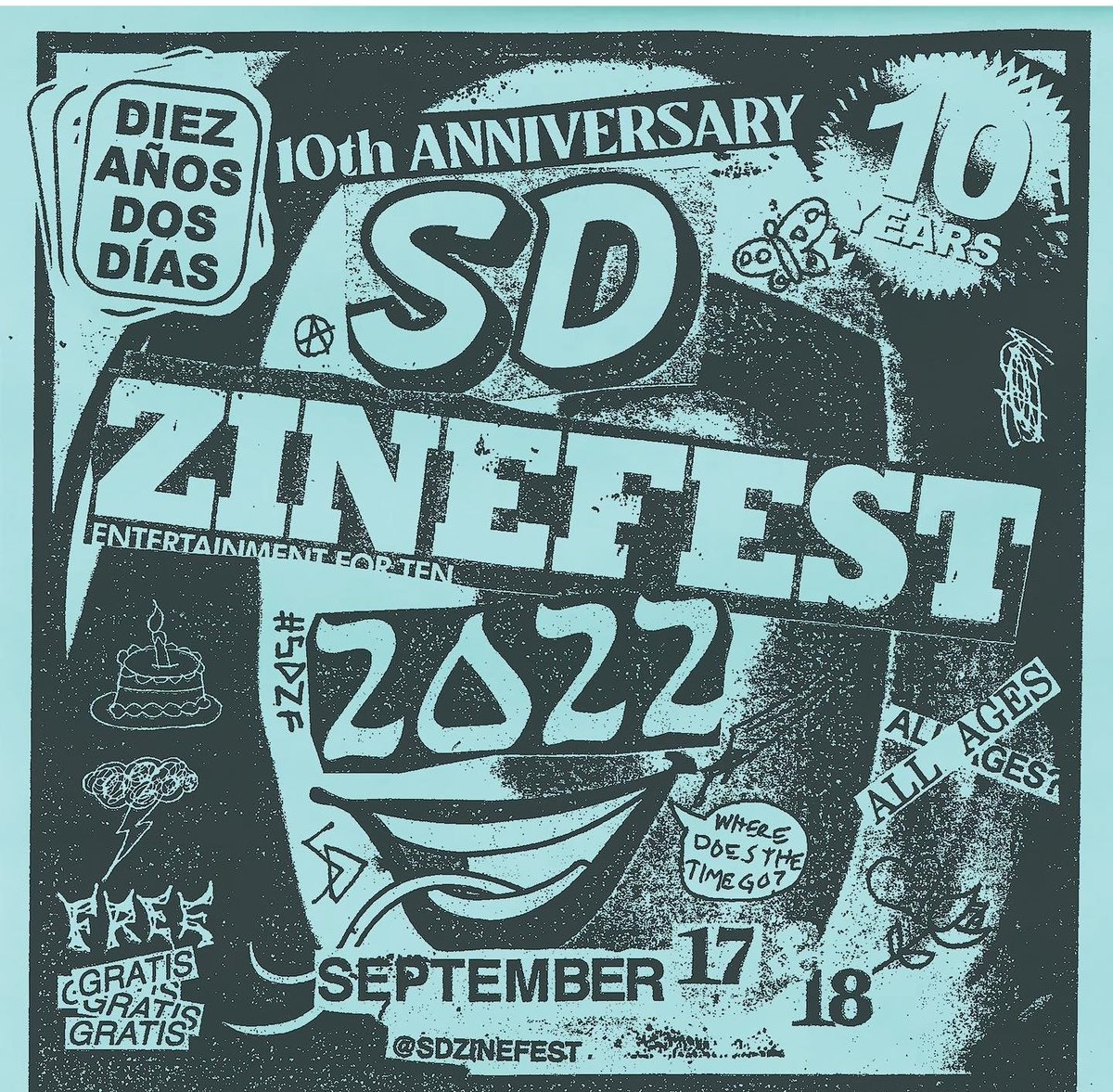 breadrosespress's tweet photo. Hey San Diego! Come see us and our buds @thehelloamerica at @sdzinefest this weekend! We'll have loot from @PressTrident,  @ThreeOneG, and @AKPressDistro!🖤📚🖤 https://t.co/19Pj78pp1Z
