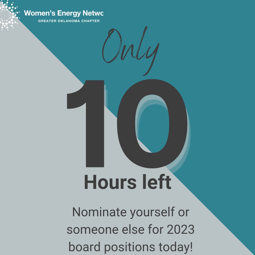 Send nominations to GreaterOklahoma@womensenergynetwork.org today