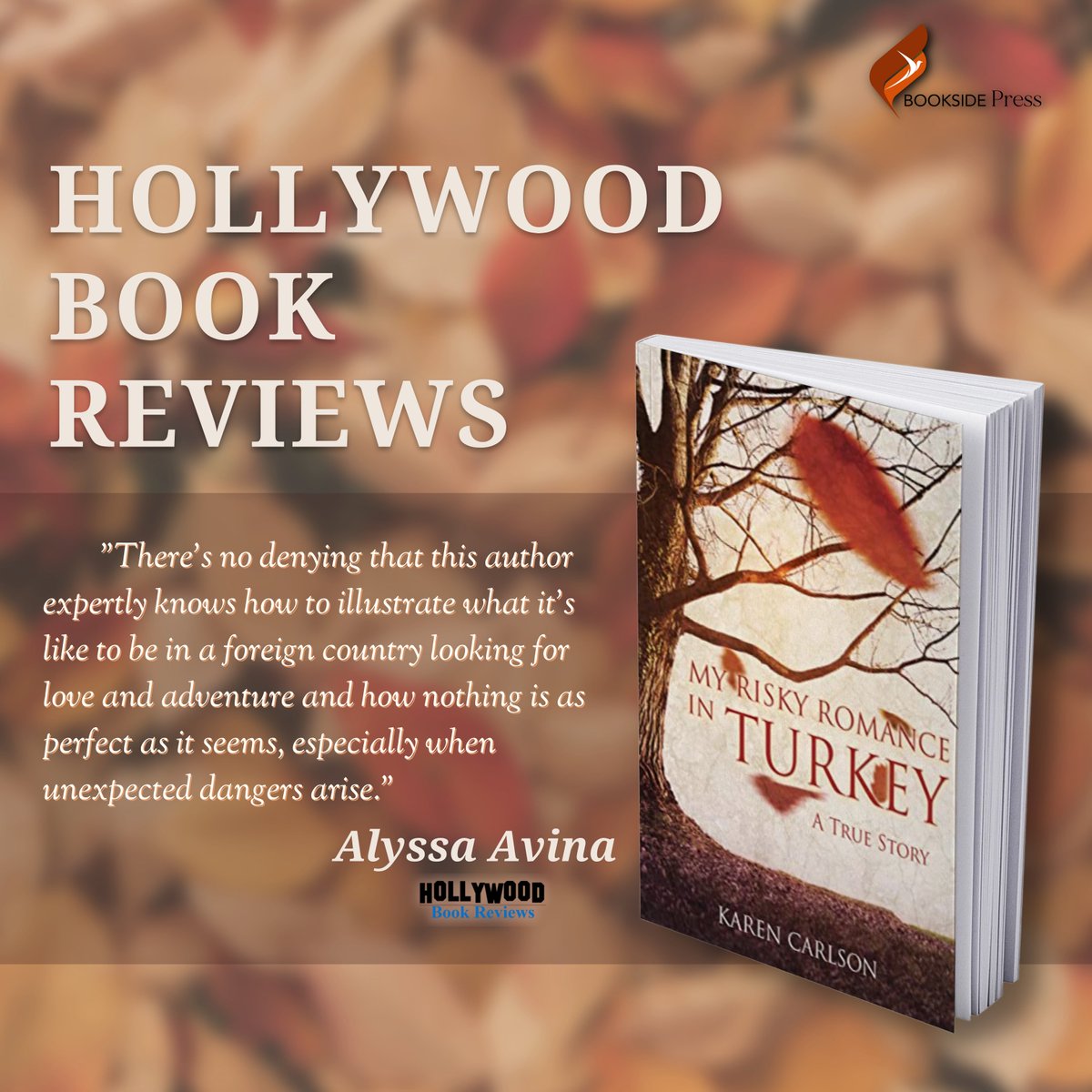 BooksidePress's tweet photo. Travel across time and space with a book that gives you a glimpse into the author's life, ideas, and hopes.

My Risky Romance in Turkey by Karen Carlson is the ideal read to transport you to a voyage of mystery, peril, self-discovery, and learning.

#travelmemoir 
#BooksidePress https://t.co/IoVFKCjPAh