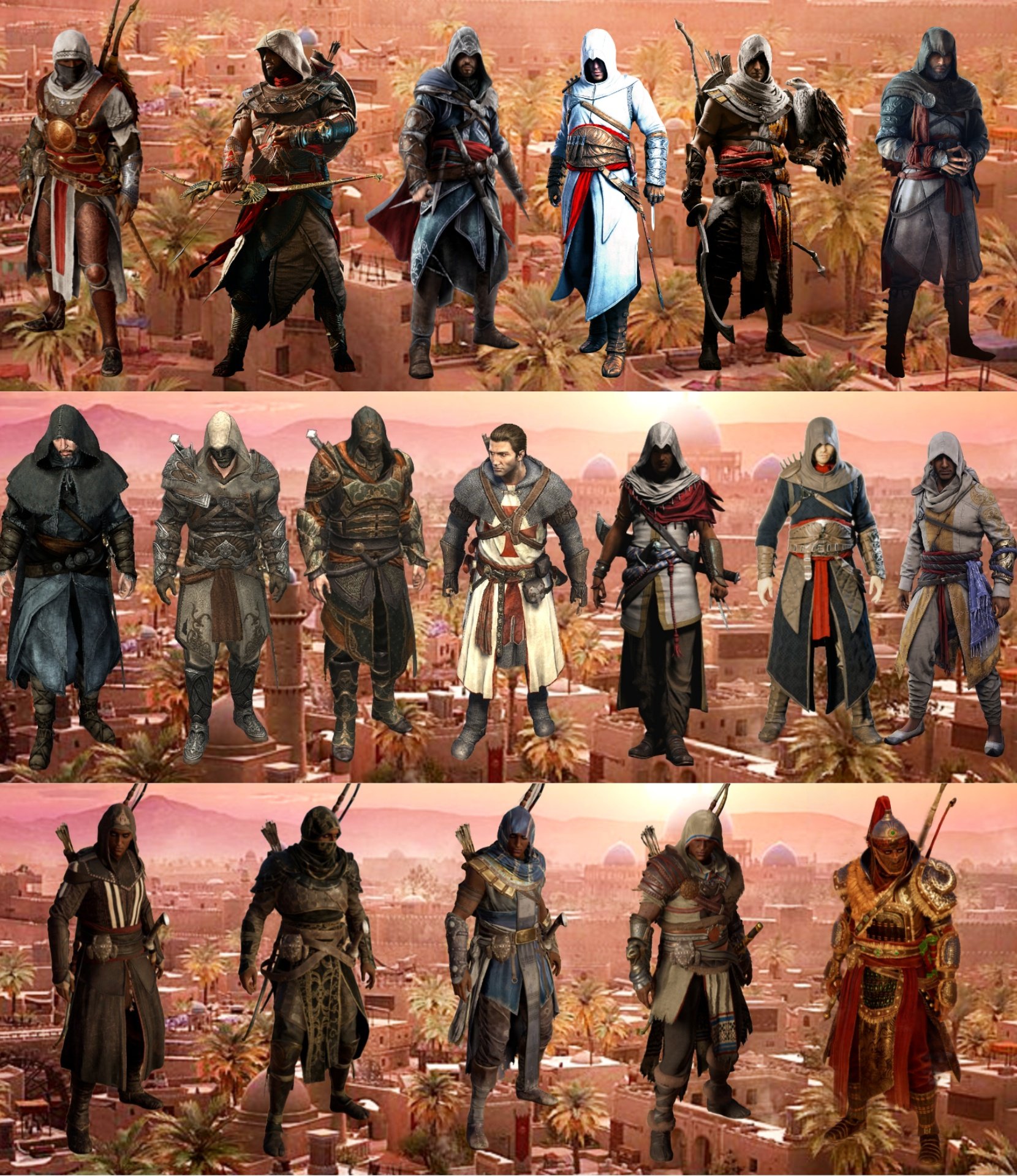 Assassin's Creed Revelations - All Outfits [HD] 