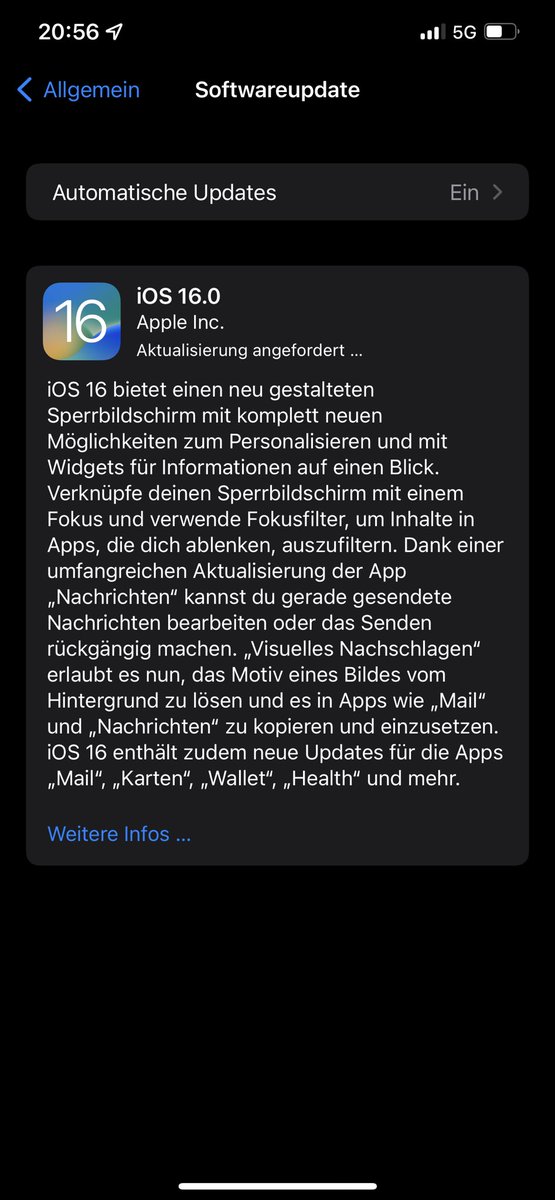 Aracnafaria's tweet photo. Let‘s Go. #ios16 https://t.co/DabgnifQsH
