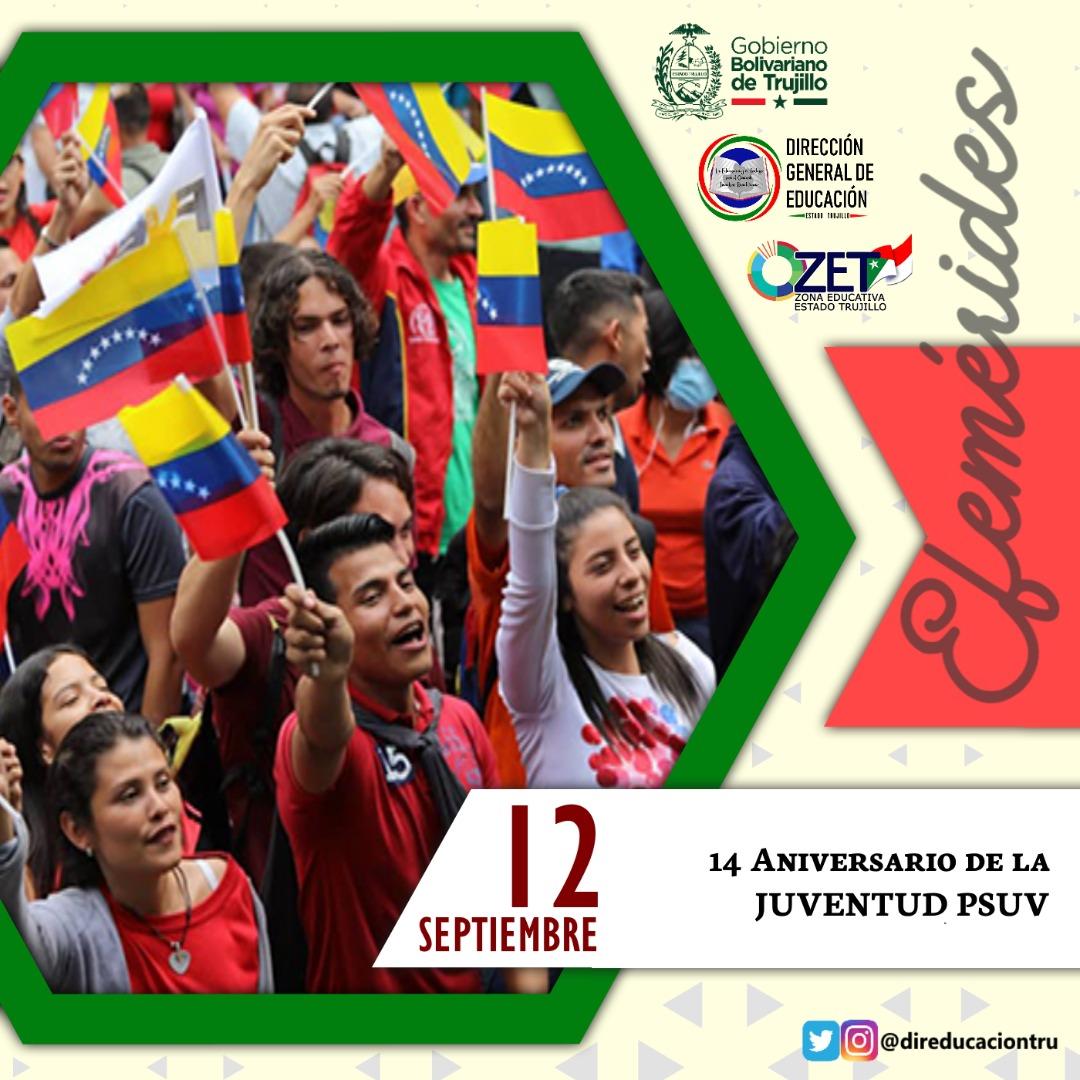 notieducatetru's tweet photo. Nos complace felicitar desde el sector educativo del estado Trujillo a la gloriosa @JPSUVTRUJILLO, jóvenes que día a día defienden la bandera de la libertad, la independencia y la soberanía de la Patria de Bolívar y Chávez.

¡Viva la juventud! https://t.co/vojq9bwsNt