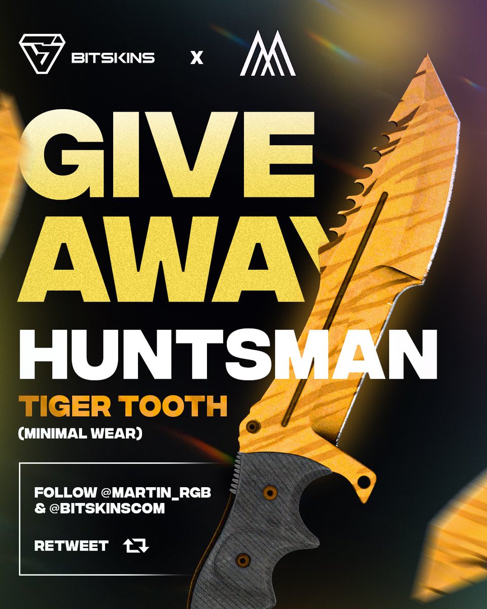 🔥GIVEAWAY🔥
We're giving away the last knife I unboxed to celebrate reaching 100.000 cases opened🤠

✅Follow me and <a href="/BitSkinsCom/">BitSkins | Buy and Sell CS2 skins</a> 
✅Retweet

That's it! Ends on Sept 17th, good luck :)