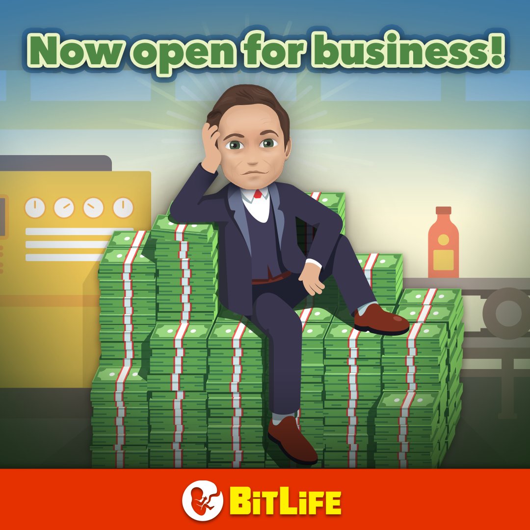 💼 The #BusinessUpdate is FINALLY here, Bitizens! Choose your industry, hire and fire employees, amass a fortune so vast you might as well shoot it into space.🚀 The sky's the limit! 🌌