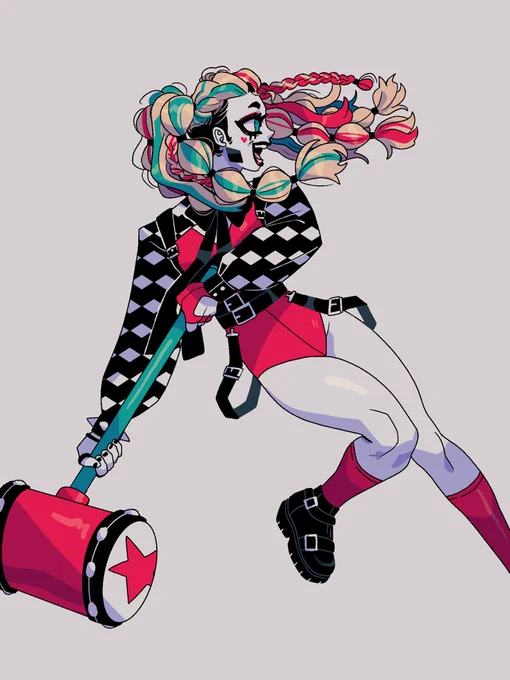 I'm late to the party but here's my Harley redesign in celebration of her 30th anniversary :-) 