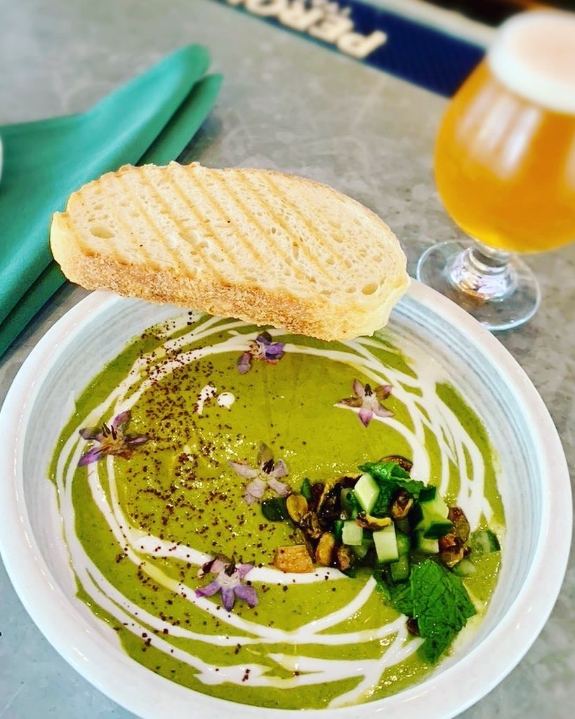 FarmersMarketLA's tweet photo. We can't decide which is our new favorite #MarketTavern menu addition! It's a tie between the #VictoriaSandwich, the #PickledBeetsSalad or the #CucumberMintGazpacho. Can you help us decide? https://t.co/xSCuBwWSl8