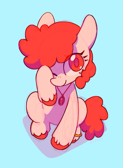 love red maned ponies :) from last round of comms 