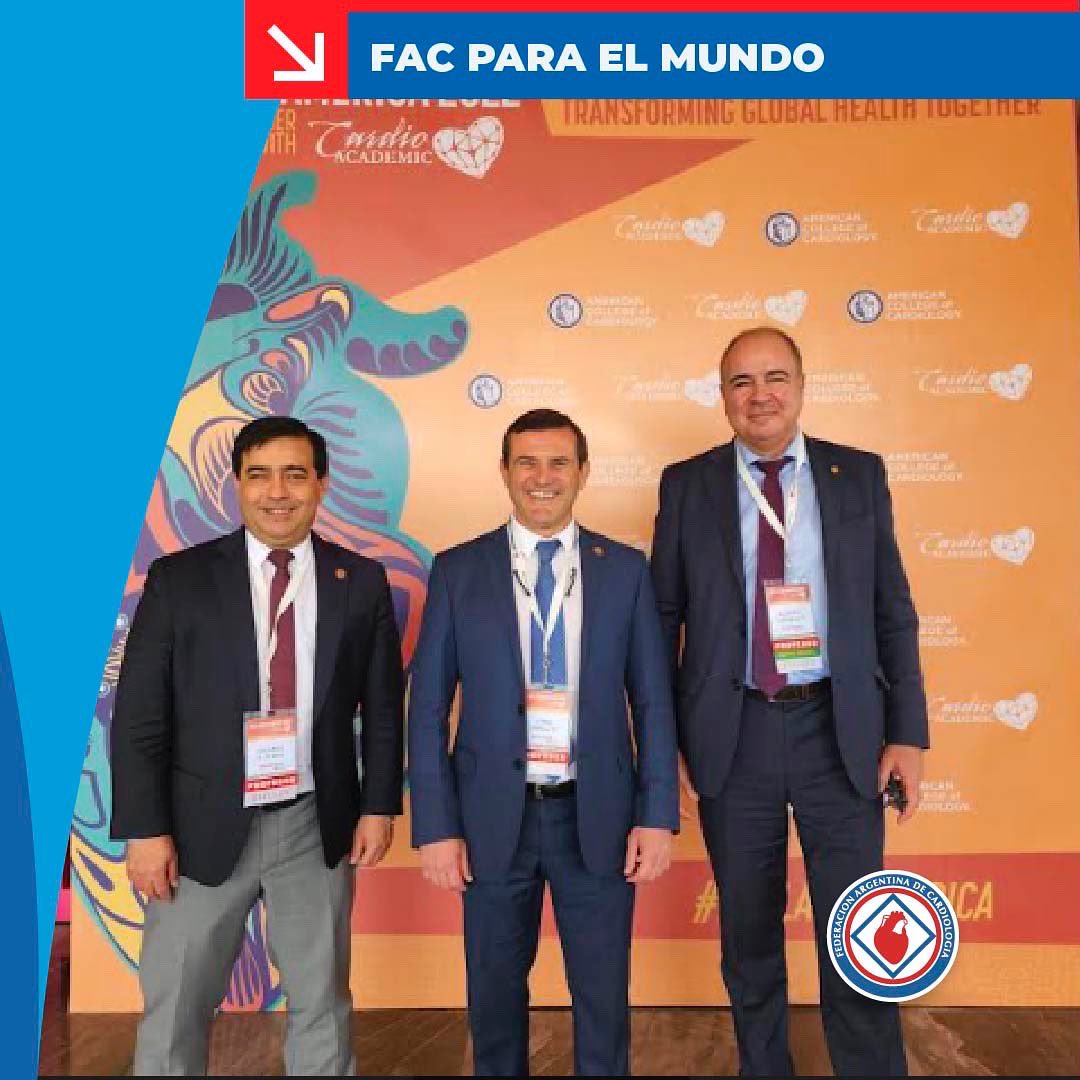 🔹 Novedades Institucionales 🔹
FAC para el mundo
La Federación Argentina de Cardiología se hizo presente con la participación de  varios Ex Presidente en el ACC Latino América together with Cardioacademic 2022 México.

#Cardiologia #FAC #Novedades