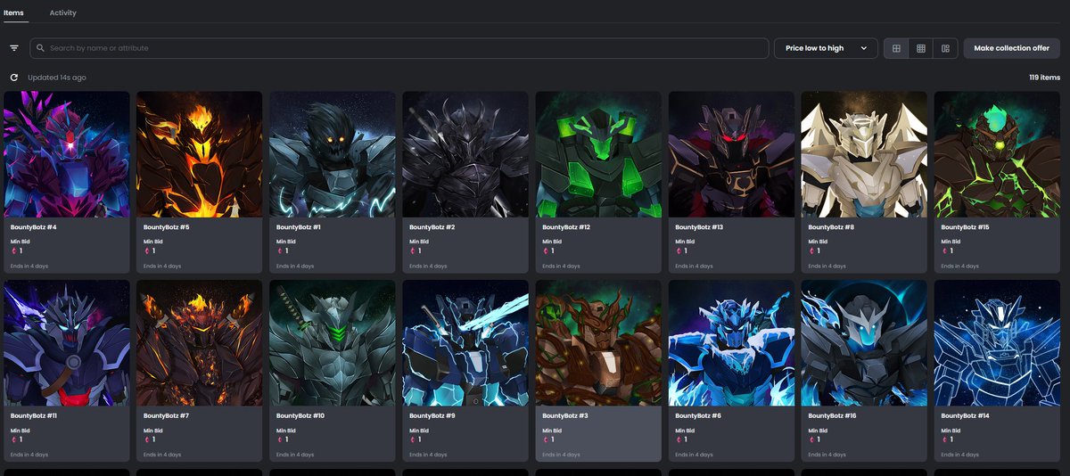 BOUNTYBOTZ MINT REWARD //

To celebrate, 1 winner will be randomly chosen from the first 469 unique holders

The winner will get to choose one Legendary to receive as a free airdrop🏆

OFFICIAL LINKS //
bountybotz.com
opensea.io/collection/bou…