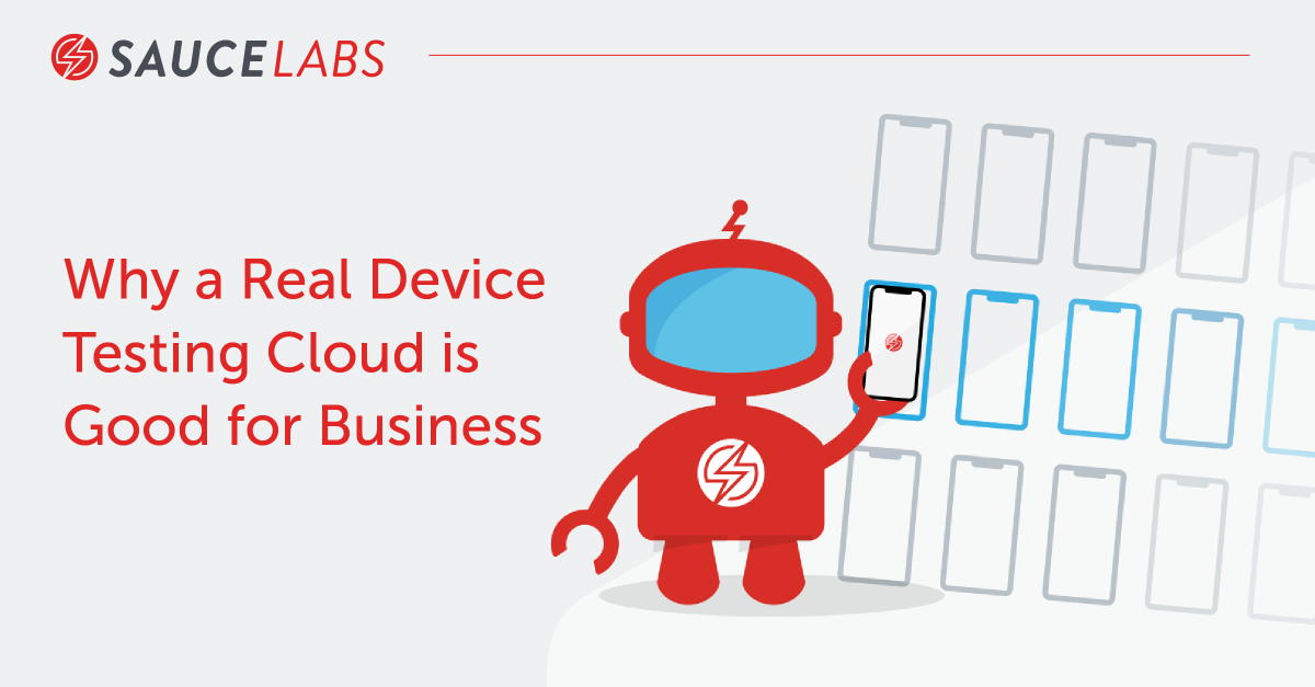 saucelabs's tweet photo. #MobileAppDevelopment and QA testing teams need to have flexibility to work and test remotely without the cost, hassle, or risk of maintaining physical devices or device carts on premises. Learn more about why a #RealDeviceCloud is good for business: https://t.co/vZLDUWY1X7 https://t.co/meUkW8IERf