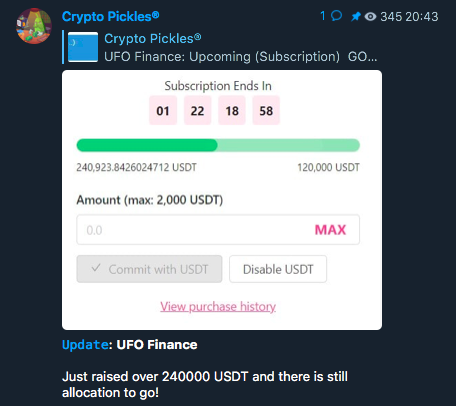 UFO Finance tweet media