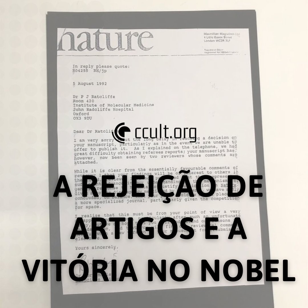 siteccult's tweet photo. Você sabia que um estudo que foi rejeitado para pulicação já venceu o Prêmio Nobel?
https://t.co/NeGYcPD3WP
#redlcc #divulgaciencia #comunicaciencia https://t.co/iyIBkDw0nP