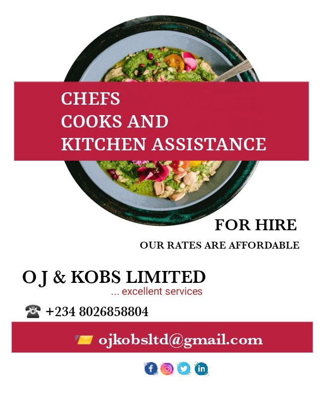 ojkobslimited's tweet photo. We have excellent staff that can manage your kitchen professionally
We're just a call away
π³π¬@ojkobslimited
#staffing #staffrecruitment #staffingsolutions #staffingagency #staffingservices #staff #cooking #kitchenstaff #jobs #jobseeker #ineedachef #ineedacook #kitchenmanager https://t.co/oEVqBnXAbg