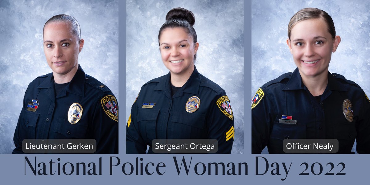 CovePolice's tweet photo. In honor of #NationalPoliceWomanDay2022, we would like to highlight these lovely ladies who represent our Patrol Division! @CityofCove 

Thank you for your hard work &amp; dedication. 🚔👮🏼‍♀️💙 https://t.co/FFjE5IY4If