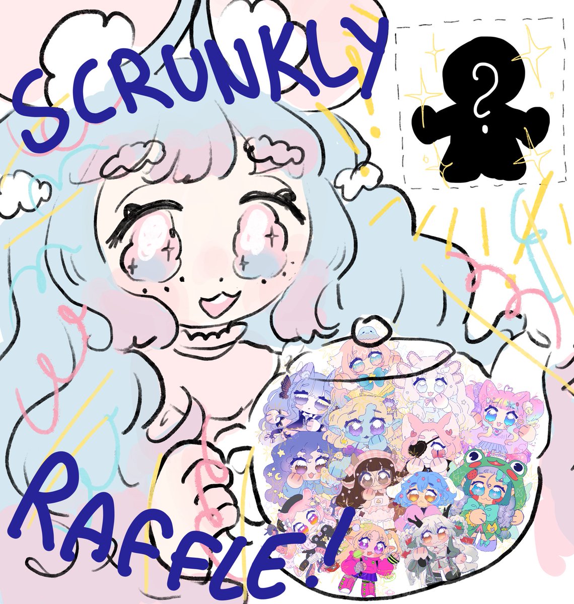 EstherMishu's tweet photo. THANK YOU SO MUCH FOR 800!!!!🥹🥹🥺💗💗💗💗 
Will you be the next scrunkly?!! Join the raffle to find out hehe! 

🫖To join🐁
☆Follow
☆Rt + Like!
☆comment ref (optional)

Ends on fri 16th of September!!

#VTuberUprising #ENVtuber #Artraffle https://t.co/BBmVgAfsIK