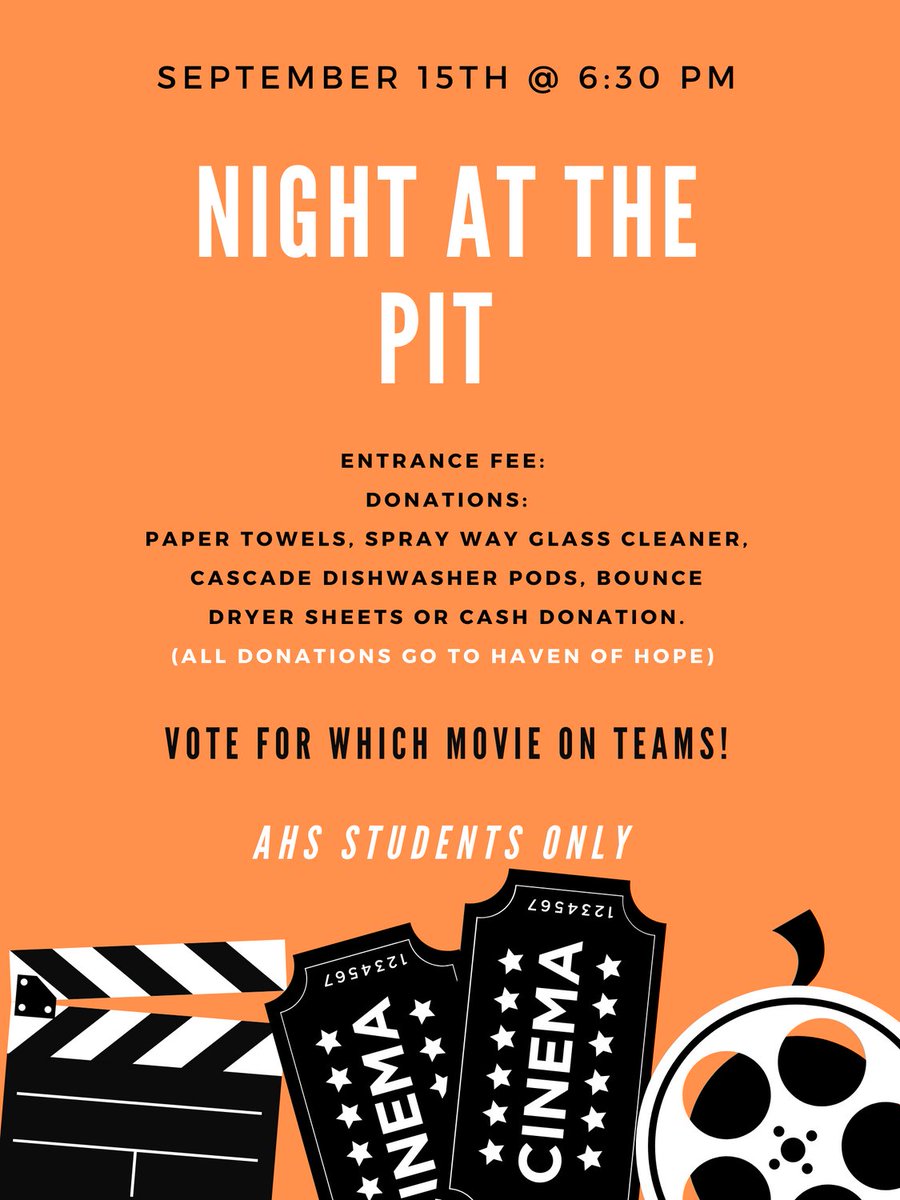 ahs_stu's tweet photo. AHS Students...vote in teams for the movie!!! https://t.co/noHPoLUALh