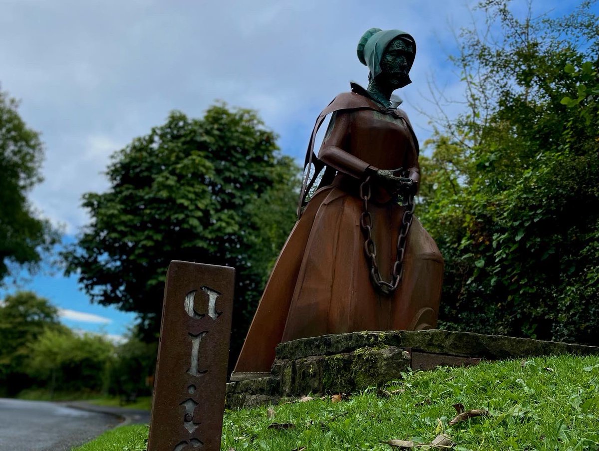 CodyTHenry's tweet photo. Visited #heritage sites both old and new, like @SamlesburyHall, the #AliceNutter statue in #Roughlee, St. Mary’s in #Newchurch, and of course @WitchesGalore /3 https://t.co/tRT4c1R6AJ