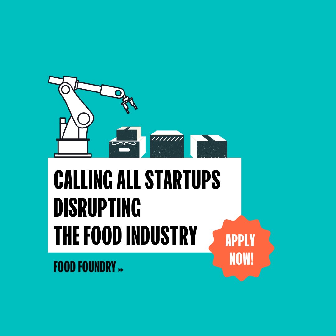 🎉 We are excited to announce that applications for our fifth cohort are NOW OPEN! 

If you are a startup disrupting  ANY aspect of the food industry, we want to hear from you. Head to our website to learn more and apply. 

#accelerator #accelerators #acceleratorprogram #funding