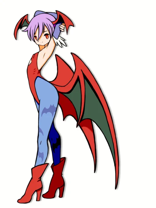 リリスGO! #Darkstalkers #格ゲーキャラ描こうぜ 