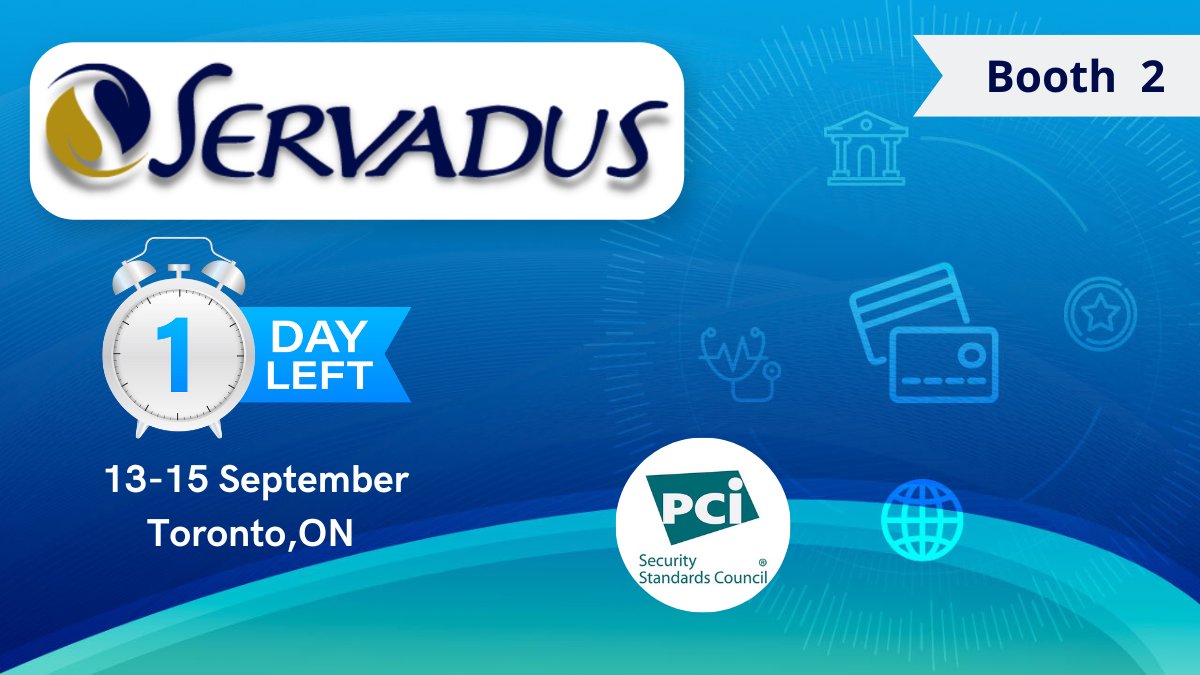servadus's tweet image. Are you ready, only one day to go! ⏰
We are looking forward to exhibiting at this year&apos;s event! Will we see you there?
Take a look at our PCI Compliance Ecosystem Services: servadus.com/pci-ecosystem
#PCI #PCINACM2022 #paymentsecurity #risk #CyberRisk #DataProtection