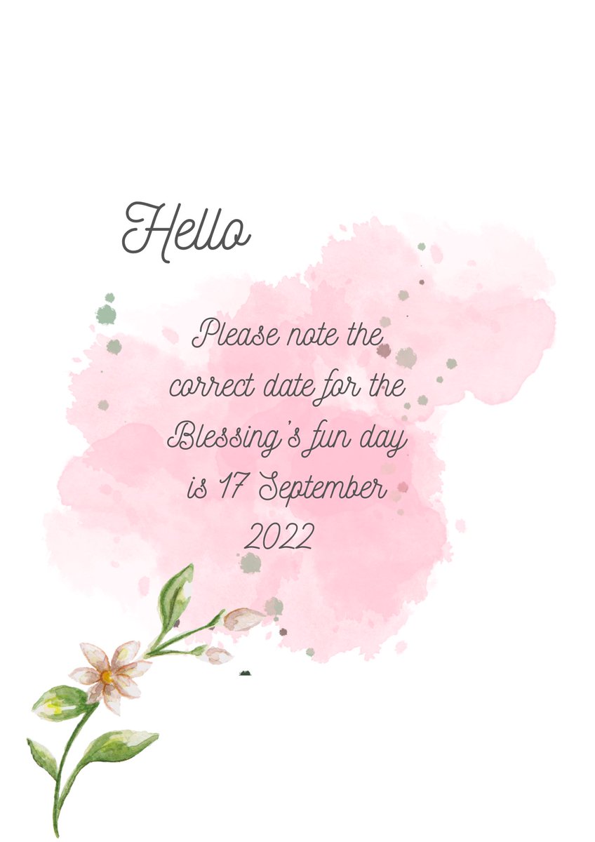 The fun day will be on the 17th not the 18th of this month. Thank you. !!! #justice4blessing