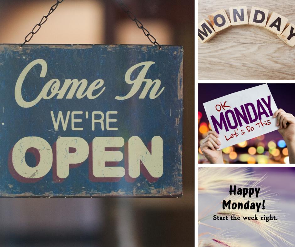 📢 We are excited to announce that we are now open on Mondays 4-10pm!  Cheers to Mondays! 🍻