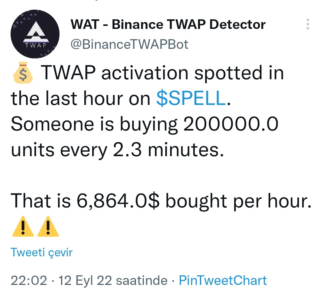 Kriptoskilaci's tweet image. #SPELL $SPELL
Buyy SPELL
#Bitcoin #Ethereum #Bittrex #BUSD #SPELLUSDT #SPELLTOKEN #AltcoinSeason2022 #Coinbase $BTC #BNB #DeFi #HODL $OKEx #Binance #BTC #eth $Gateio #coin #CoinMarketCap $FTX $Huobi #Crypto #BinanceSmartChain #cryptocurrencies #Cryptocurency $ETH $BNB #LUNC $LUNA