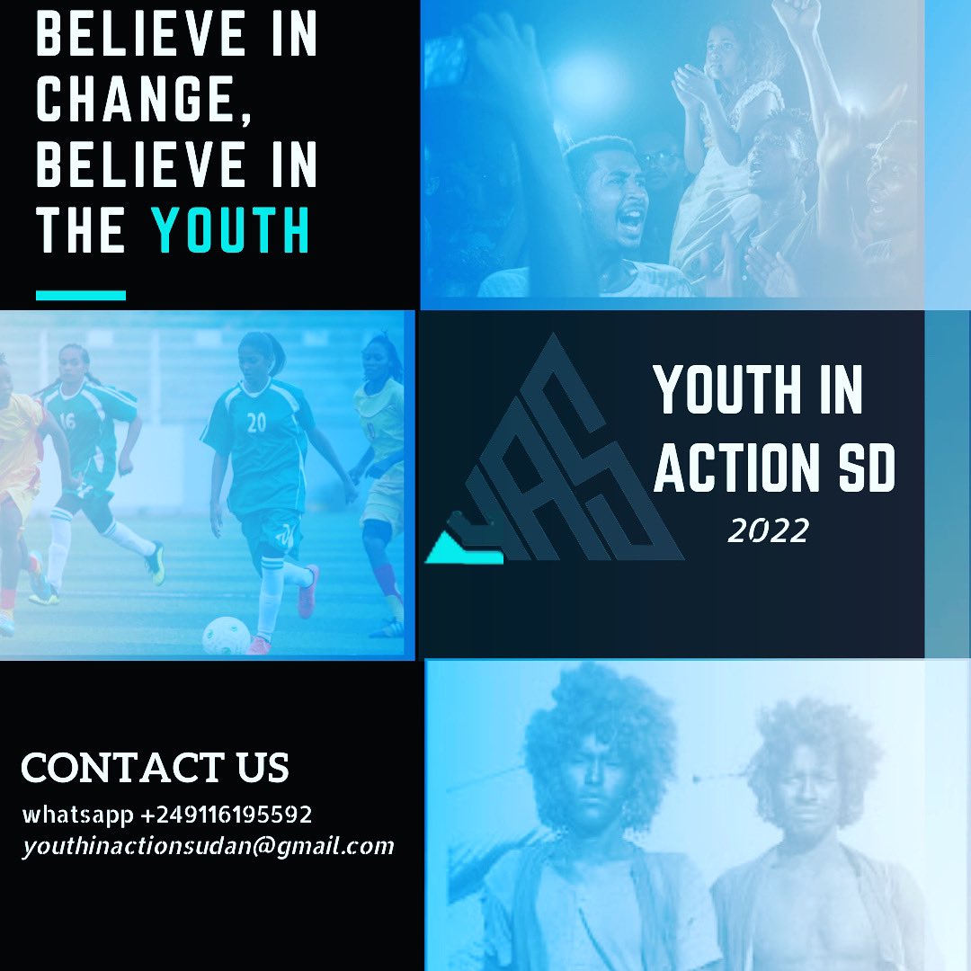 Youth in Action - Sudan believes in ;development through youth development;.
Socio-economic and community change can only be pursued by an empowered #youth of #Sudan. 
Act now! Join us on our journey for #change
#BelieveInChange #BelieveInTheYouth
#revolution