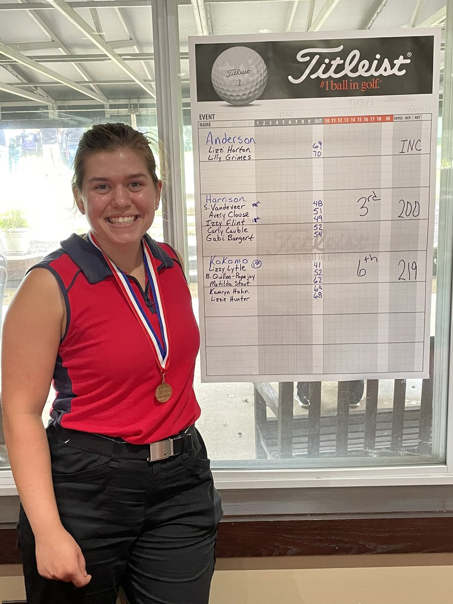 KHS_LadyKatGolf's tweet photo. 2 time NCC CHAMPION and All Conference Team! ⛳️❤️💙 @LizzyLl25 https://t.co/NgqmPC7Vip