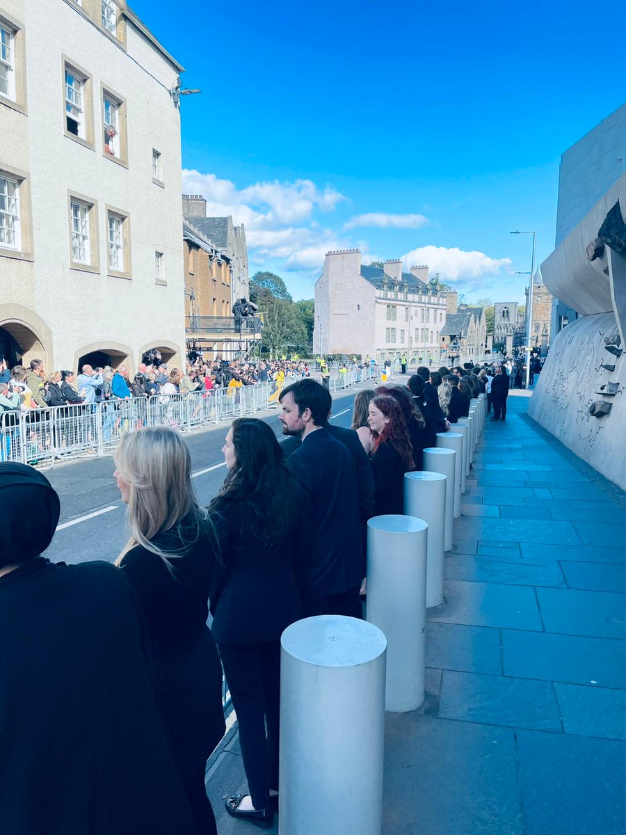 Young Scot volunteers on the Royal Mile