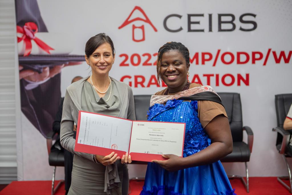 EuropeInGhana's tweet photo. Congratulation to all graduates of the China Europe International Business School 2022.Majority of them women! “Entrepreneurship is a key path to job creation and income generation, reducing inequalities among men and women. said @MartaBrignone
 
#TrasformingEducation
#CEIBS https://t.co/qH2Esq3a12