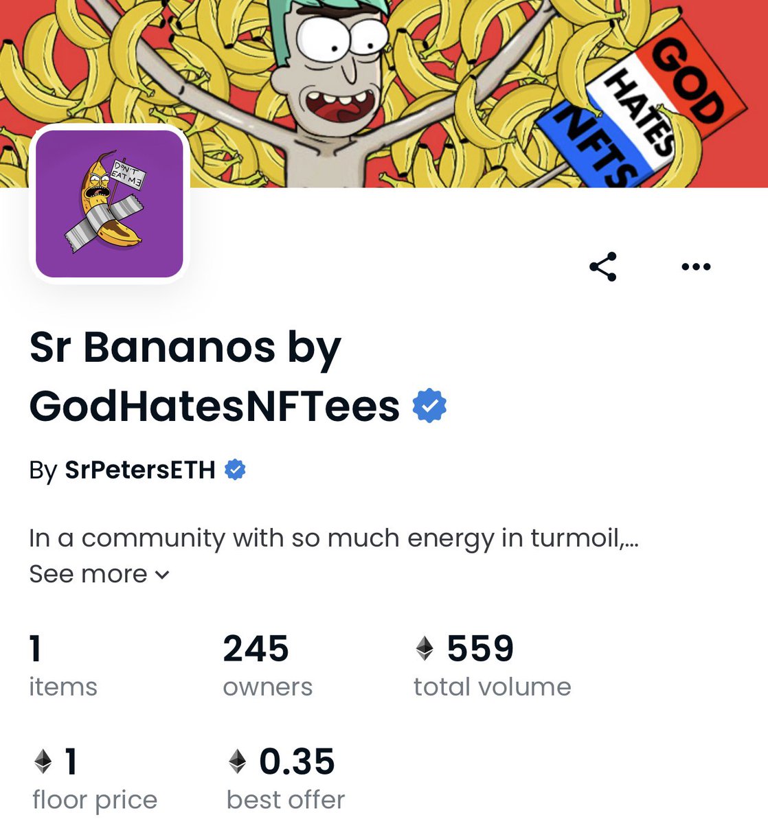 SrPeters's tweet photo. Our entire ecosystem will see double figures fp in the long run. It's a matter of time. We are building and many people don't see what a few of us see. We will get it. https://t.co/zwiNBN2Tkt