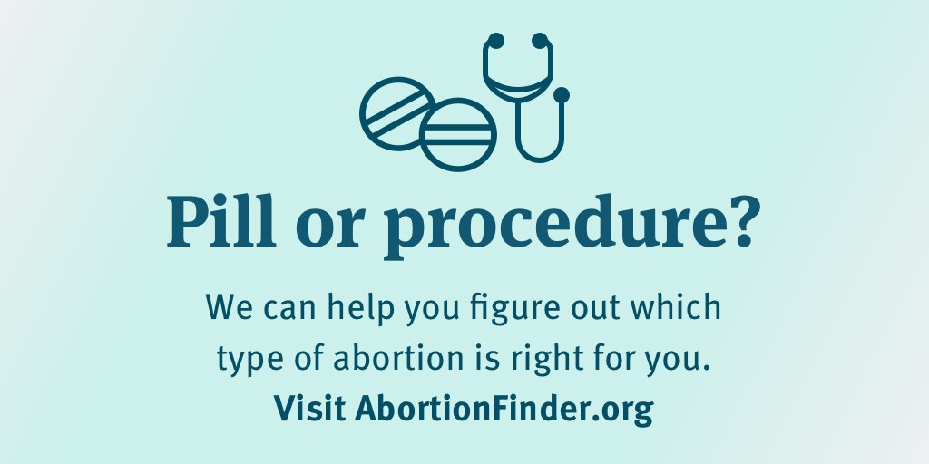 Abortion_Finder's tweet image. Not sure which abortion procedure is right for you? 

A few things to consider: abortionfinder.org/abortion-types…