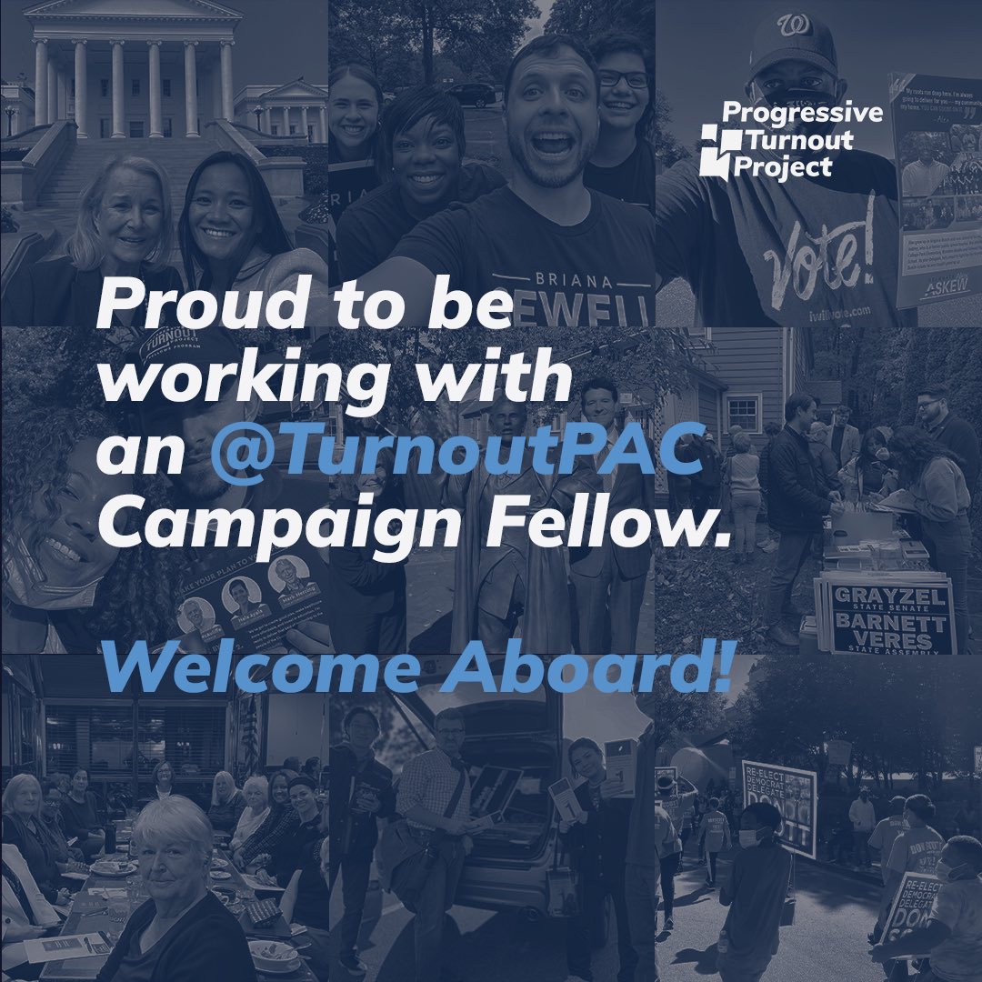 Thanks to <a href="/TurnoutPAC/">Progressive Turnout Project</a> and Yajaira Stone for helping my campaign reach more voters this election season. Welcome aboard, and I can’t wait to see what we accomplish.