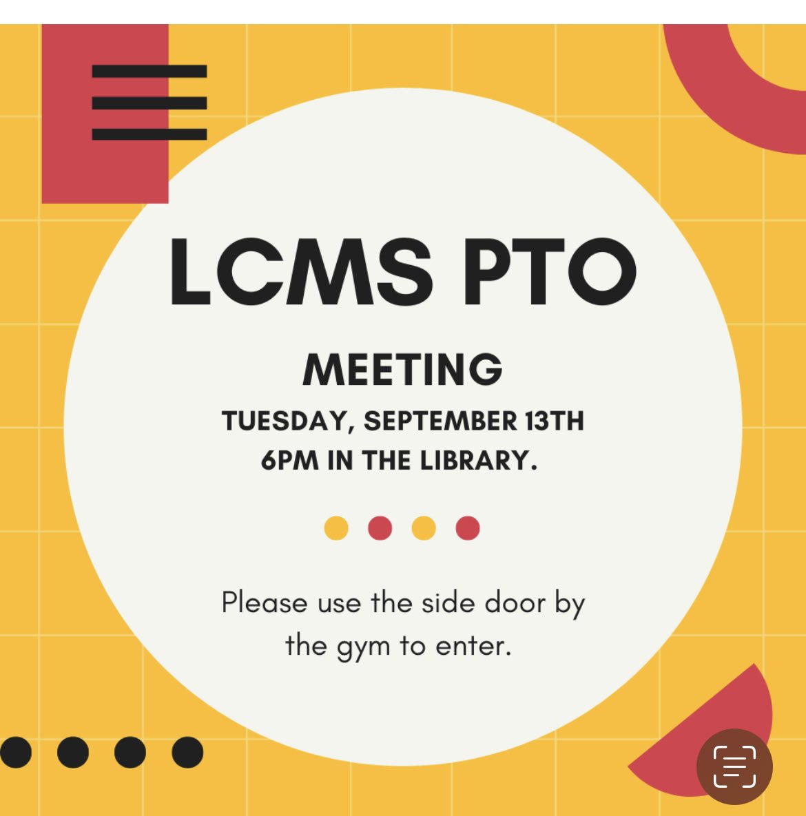 LcmsPto's tweet photo. Please join us tomorrow! https://t.co/oEb5nIzRKu
