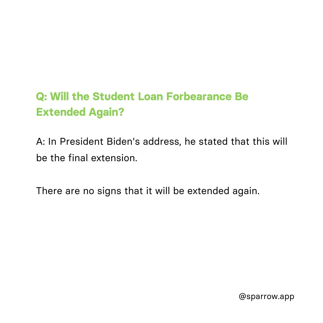 sparrow_app_'s tweet photo. You've got questions, we've got answers! Here's some FAQs about #studentloanforgiveness. 👇🏻 https://t.co/GUuMKbJhje