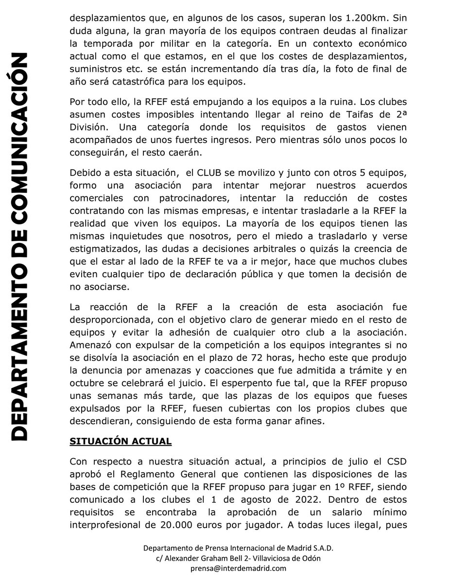 Internacional de Madrid S.A.D tweet media