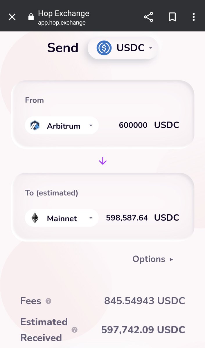 AcrossCofounder's tweet photo. @hop_alert so sad to see all this $$$ wasted.  Hops fee is 227% more than @AcrossProtocol https://t.co/tqeYEbQ574