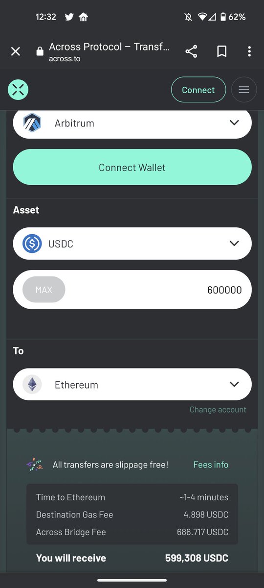AcrossCofounder's tweet photo. @hop_alert so sad to see all this $$$ wasted.  Hops fee is 227% more than @AcrossProtocol https://t.co/tqeYEbQ574